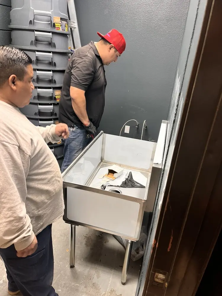 Commercial plumbing and sink installation in Hardin